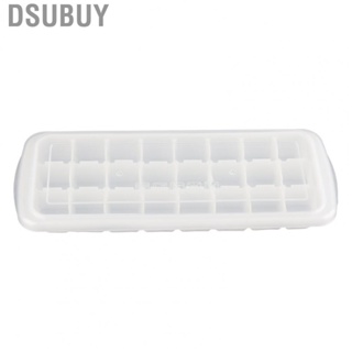 Dsubuy 24‑Grid Ice Mold Tray With Sealed Cover Food‑Grade Flexible Silicone SS