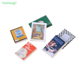 [TinChingT] หนังสือจิ๋ว หลากสี สําหรับตกแต่งบ้านตุ๊กตา 1:12 6 ชิ้น ต่อชุด