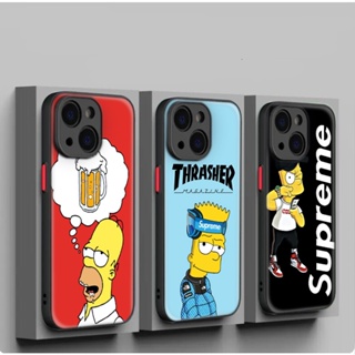 เคสโทรศัพท์มือถือแบบนิ่ม ลาย The Simpsons 248A สําหรับ iPhone 12 13 Plus 14 Pro Max