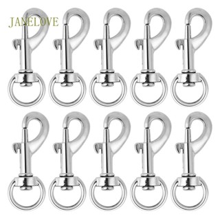Jlove สายจูงสุนัข กันสนิม คลิปหัวเข็มขัด เครื่องประดับ สําหรับสร้อยคอ DIY 10 ชิ้น