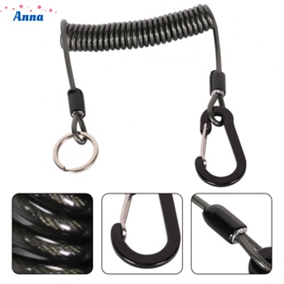 【Anna】Wire Spring Rope 1.2M /2M Accessories Anti-lost Stainless Steel + Plastic