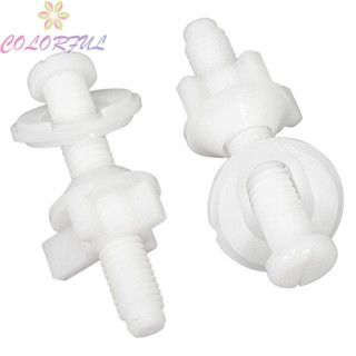 【COLORFUL】Toilet Seat Bolts Easy Installation Toilet Seat Repair Screws Kits Brand New