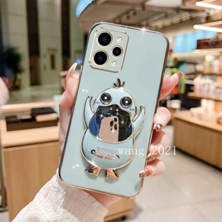 พร้อมส่ง เคสโทรศัพท์มือถือนิ่ม ปิดด้านหลัง ลายการ์ตูนเป็ดน่ารัก พร้อมขาตั้ง สีแคนดี้ สําหรับ Redmi 12 4G 13 Ultra 2023 Redmi12 4G