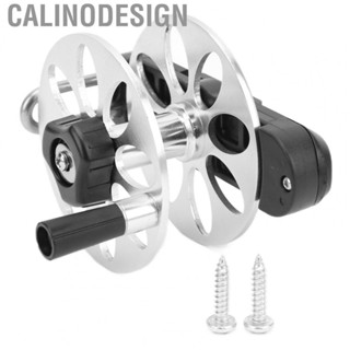 Calinodesign Speargun Reel luminum Alloy Tightening Knob Fishing Reel  50m Fish Line On For Spearfishing Rope Reel