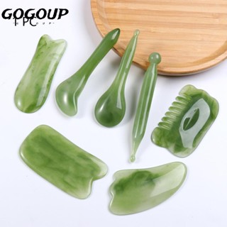 GOGOUP ขายดี เครื่องมือนวดใบหน้า และลําคอ แบบเรซิ่นธรรมชาติ หลายรูปร่าง