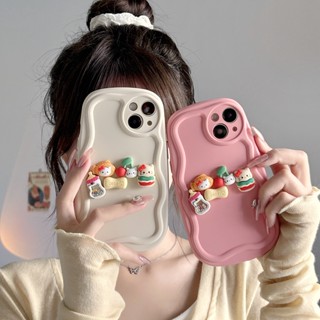 ใหม่ เคสโทรศัพท์มือถือนิ่ม ขอบหยัก ลายการ์ตูนน่ารัก กันกระแทก สําหรับ iPhone 14 14PRO max 13 12PRO max 13pro max 11