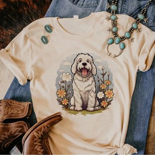 เสื้อยืด พิมพ์ลายอนิเมะ Labradoodle สําหรับผู้หญิง