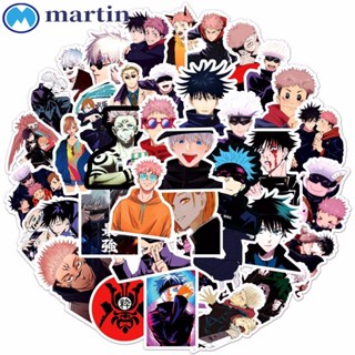 MARTIN สติกเกอร์ PVC ลายกราฟฟิตี้ Jujutsu Kaisen Fushiguro Megumi Yuji Itadori สําหรับตกแต่งสมุดภาพ กีตาร์ กระเป๋าเดินทาง 50 ชิ้น