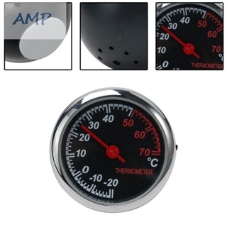 ⚡READYSTOCK⚡Thermometer 1pcs ABS Shell Black Glass Mirror New For Dashboard Ornament