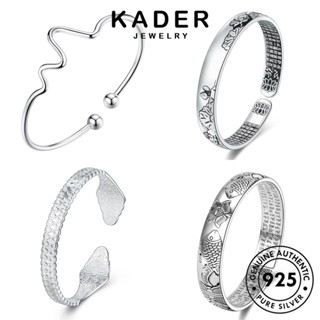 Kader Jewelry สร้อยข้อมือเงิน 925 ประดับเพชรโมอิส เรียบง่าย สําหรับผู้หญิง M058