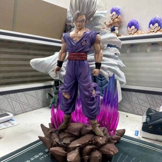 โมเดลฟิกเกอร์ PVC รูปปั้น Dragon Ball Z White God Berst Cloak Son Gohan GK ขนาด 35 ซม. ของเล่นสําหรับเด็ก