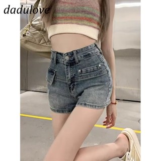 DaDulove💕 New Korean Version of INS Retro Washed Denim Shorts Niche High Waist A- line Pants Hot Pants