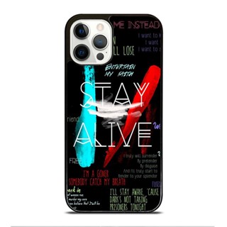 Twenty One Pilots Stay Alive เคสโทรศัพท์มือถือ เนื้อเพลง กันตก สําหรับ IPhone 14 Plus 13 Pro Max 12 Mini X