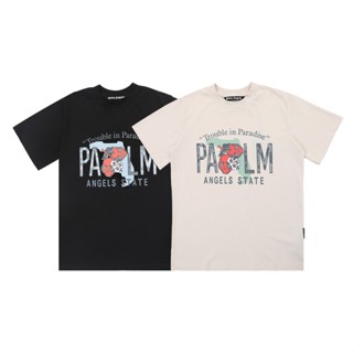 สินค้าพร้อมส่ง ! เสื้อยืดแขนสั้น พิมพ์ลายโลโก้ Palm Angel/s สําหรับผู้ชาย และผู้หญิง