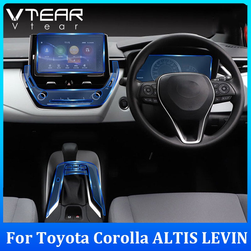 Vtear ฟิล์ม TPU นิ่ม แบบใส ป้องกันพวงมาลัยรถยนต์ สําหรับ Toyota Corolla ALTIS LEVIN 2019-2023+