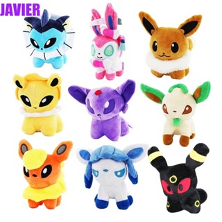 JAVIER ตุ๊กตานุ่ม รูปการ์ตูนโปเกม่อนน่ารัก Eevee Jolteon Flareon Vaporeon