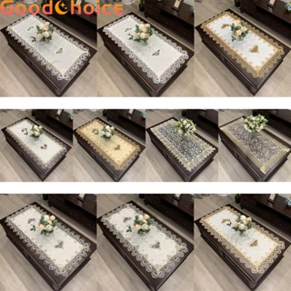 【Good】1 Pcs Rectangle European Embroidered CoffeeTablecloth Western Tea Table Cloth【Ready Stock】