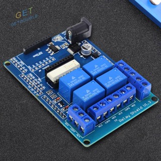 [Getdouble.th] บอร์ดโมดูลรีเลย์ 4 ช่อง 5V V1.3 240VAC 60VDC สําหรับ Arduino [Getdouble.th]