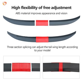 Ty ปีกสปอยเลอร์ท้ายรถยนต์ สีดํา 115-125 ซม. สําหรับ BMW Tesla Audi Toyota Honda 3 ชิ้น