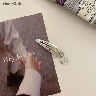 [cherry2] กิ๊บติดผมโลหะ ทรงกลม ประดับโบว์ ทรงเรขาคณิต เครื่องประดับผม ของขวัญ สําหรับผู้หญิง 1 ชิ้น [TH]