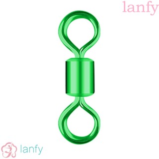 LANFY ลูกหมุนตกปลา สเตนเลส ปลอดภัย สําหรับตกปลาทะเล 100 ชิ้น ต่อล็อต