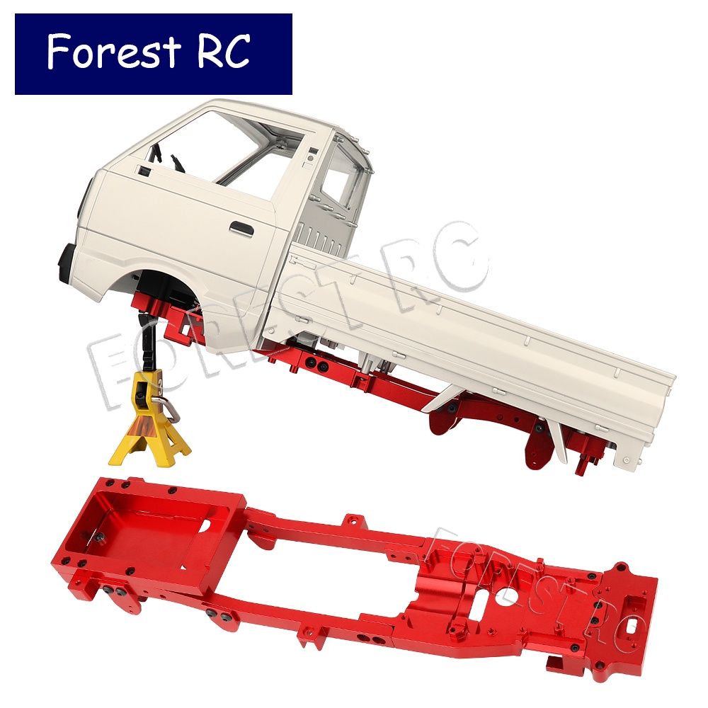 กรอบโครงรถโลหะ CNC AD002 อุปกรณ์เสริม สําหรับอัพเกรดรถบังคับ WPL D12 1/10