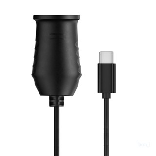 Bonj อะแดปเตอร์แปลงสายเคเบิ้ล Type-C ตัวผู้ เป็น 12V USB C ตัวผู้ เป็น ตัวเมีย สําหรับรถยนต์