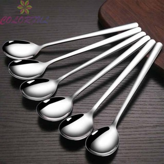 【COLORFUL】Soup Spoons Kitchen Essential Tools Soup Ladle Thickening Spoon Bouillon Spoon