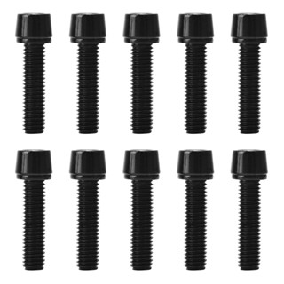 10pcs Lightweight Universal Durable Replacement Part Handlebar With Washer Tapered Head Riser Screw Bicycle Stem Bolt