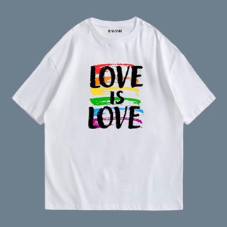 👕✨เสื้อยืด pride month “love is love color” 🌈💖 [S-5XL]