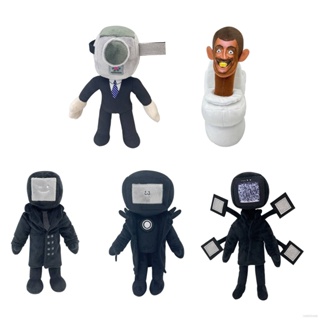 Hobby Skibidi ตุ๊กตายัดนุ่น รูปคนขับรถ Titan TV Man Audio Man Camera Man Boss ของเล่นสําหรับเด็ก ตกแต่งบ้าน เก็บสะสม