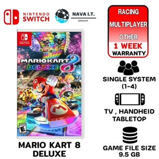 COINSคืน15%⚡FB9JMZV6⚡ NINTENDO MARIO KART 8 DELUXE SWITC แผ่นเกมส์ JOY-CON ของแท้จากศูนย์