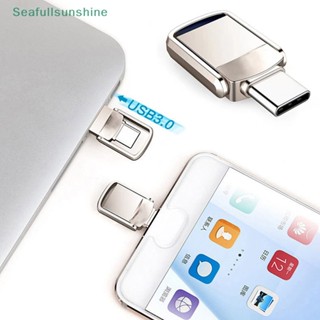 Seaf&gt; แฟลชไดรฟ์ USB 3.0 Type C ขนาดเล็ก 32GB-2TB 2 IN 1