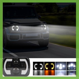 ไฟหน้ารถยนต์ LED DRL 5x7 7x6 สําหรับ Jeep Chevy Express Astro