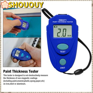 SHOUOUY เครื่องมือวัดความหนา อัพเกรดใหม่ ทนทาน สําหรับรถยนต์ ฟิล์มสี ผง