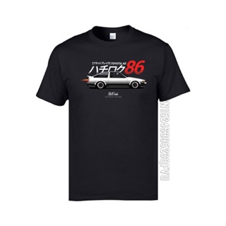 Ae86 Initial D Jdm Gtr เสื้อยืดลําลอง แขนสั้น พิมพ์ลายรถยนต์ สไตล์ญี่ปุ่น สําหรับผู้ชาย