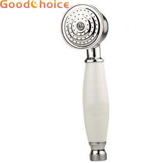 【Good】Shower Head 18x5.3cm Bathroom Detachable Handheld Replacement Round Shape【Ready Stock】