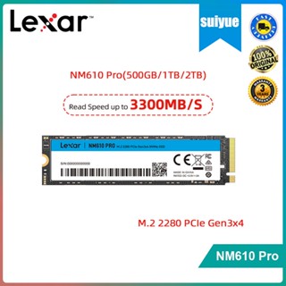 Lexar NM610 Pro ฮาร์ดดิสก์ภายใน ssd nvme m2 1tb 2tb 500GB M.2 2280 PCIe Gen 3.0x4 สําหรับโน้ตบุ๊ก คอมพิวเตอร์