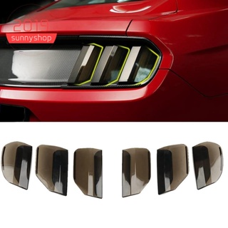 ฝาครอบไฟท้าย สีดํา สําหรับ Ford Mustang 2015 2016 2017