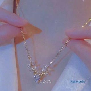 Fancy เครื่องประดับแฟชั่น สร้อยคอโซ่ จี้กวางตัวน้อย กวางตัวน้อย สําหรับผู้หญิง