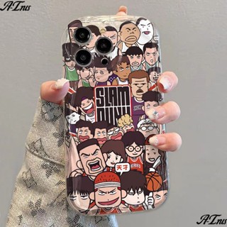 เคสป้องกันโทรศัพท์มือถือใส แบบนิ่ม ลาย Slam Dunk กันกระแทก สําหรับ Apple Iphone 148 P712 11 xs13✅Kefd นุ่ม