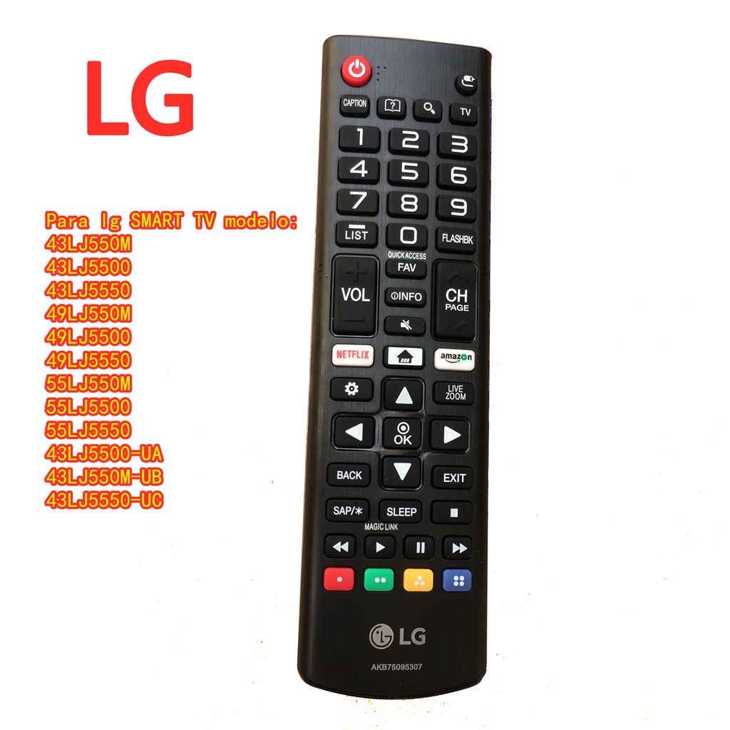 รีโมท LG TV สําหรับ LG AKB75095307 ลูกชาย75095303 Led TV 32LJ550B-UA 32LJ550M-UB 43LJ5500-UA 43LJ550