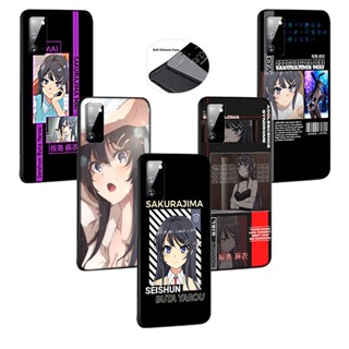 เคสโทรศัพท์มือถือแบบนิ่ม ลายอะนิเมะ Sakurajima Mai LFW220 สําหรับ Samsung Galaxy S22 Plus Note 20 Ultra 10 9 8 Plus Lite