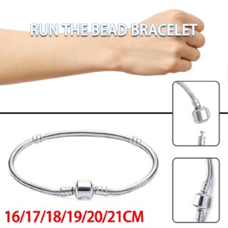 New Silver Snake Chain DIY Charm Bracelet for Women Gift Silver 925 Jewelry