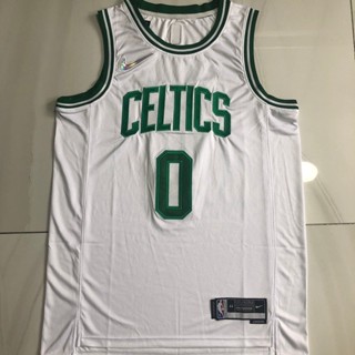 เสื้อกีฬาบาสเก็ตบอล ปักลาย NBA Celtics Jason Tatum Jersey สีขาว 301648