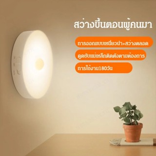 โคมไฟตั้งโต๊ะ LED อัจฉริยะ แบบเหนี่ยวนําร่างกายมนุษย์ ชาร์จได้ สําหรับข้างเตียง