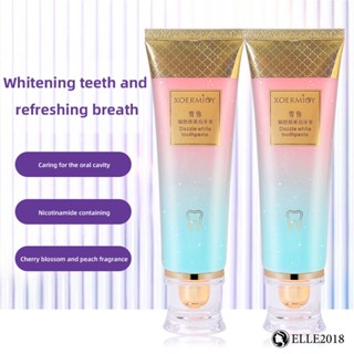 Xuemi Hyun White Toothpaste Oral Care Fresh Breath Remove Odor Improve Yellow Teeth Deep Destain Whitening Toothpaste 【elle20181_th】