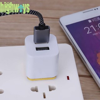 อะแดปเตอร์ชาร์จ USB 2.1A 2 พอร์ต ปลั๊ก US [highways.th]