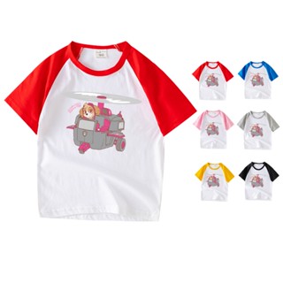 พร้อมส่ง เสื้อยืดแขนสั้น คอกลม ผ้าฝ้าย 100% ลายการ์ตูน Paw Patrol 6 สี สําหรับเด็ก LA012