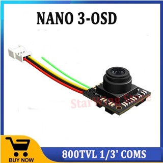 Ldarc NANO กล้อง 3-OSD 800TVL 1/3 COMS ทํางานร่วมกับ F411-BVT Betaflight OSD สําหรับโดรนแข่งขัน FPV DIY